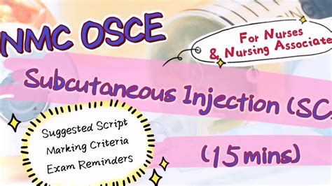 Image result for Subcut Injection OSCE