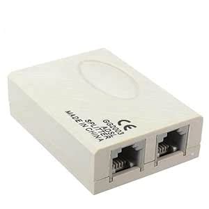 FORIDA RJ11 ADSL Splitter 1 to 2 Female Adapter, 6P2C Telephone Line ...