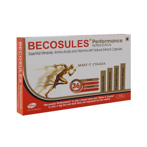 Becosules Performance Capsule 15's Price, Uses, Side Effects ...