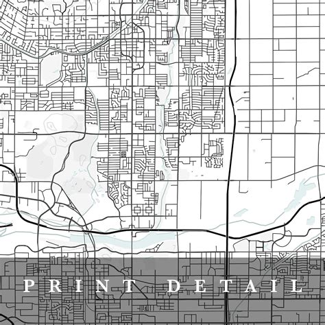 Scottsdale Map, Scottsdale, Arizona, City Map, Home Town Map, Scottsdale Print, Wall Art, Map ...