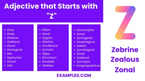 450+ Words Starting with Z List, Meaning, PDF