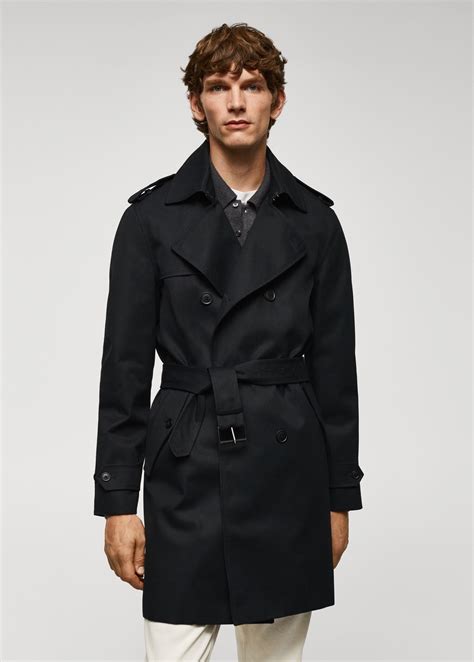 Classic water-repellent trench coat - Men | MANGO OUTLET United Kingdom