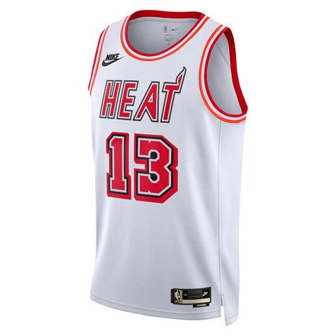 Miami Heat Nike Classic Edition Swingman Jersey - White - Bam Adebayo ...
