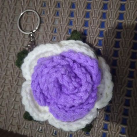 Image result for Rose Keychain Crochet Tutorial