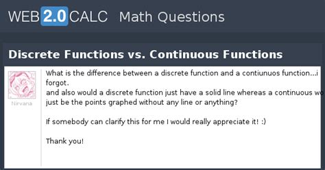 How to Solve Discrete and Continuous Functions 的图像结果