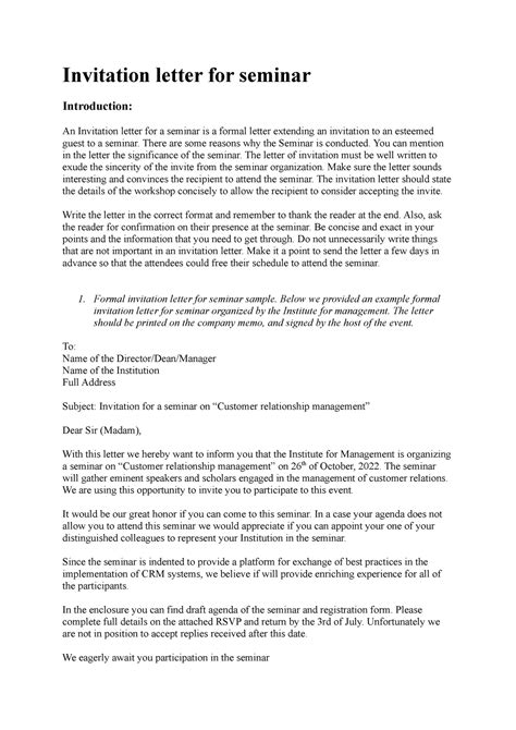 Image result for Seminar Example