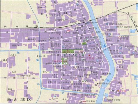 新沂城区地图最新版（高清大图）
