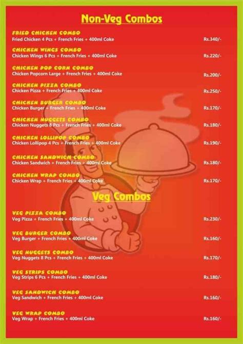 Menu at RFC Shreyas Foods, Hyderabad