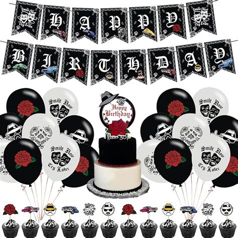 Buy Cholo Lowrider Birthday Party Decorations, Bundle of 35 Early 2000s ...