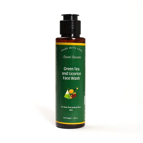 Green Tea and Licorice Face Wash – RESART Skincare