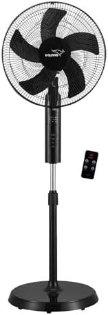 Buy V-Guard Finesta RW Neo Remote 400mm Pedestal Fan (Yellow Black ...