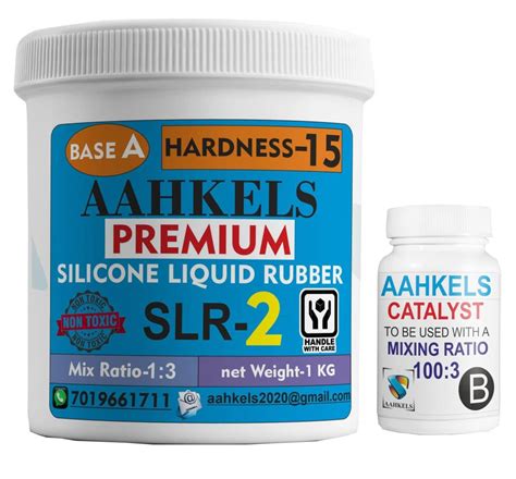 AAHKELS Silicone Liquid Rubber LSR-2 (15 Hardness) (1 KG Pack) -Ideal ...