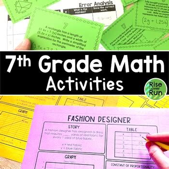 Image result for 7th Grade Math Projects