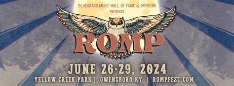 2024 ROMP Festival, Yellow Creek Park, Maceo, 26 June to 29 June ...