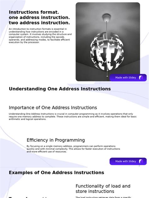 Address Instructions Format 的图像结果