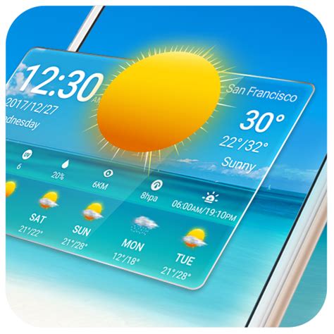 Weather Clock App 的图像结果