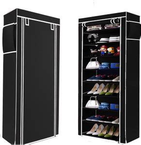 turbomax 9 Layer Black Shoe Rack for Home Multipurpose Metal Shoe Rack ...