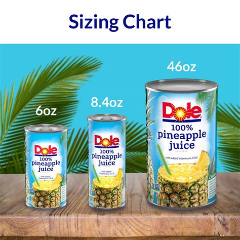 Dole 100% Pineapple Juice - 8.4 Fl Oz Cans (Pack of 24) | 100% Fruit ...