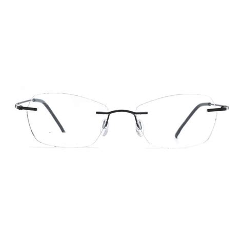 Stylish Rimless Glasses Frame with Pento Shape – Glasses India Online