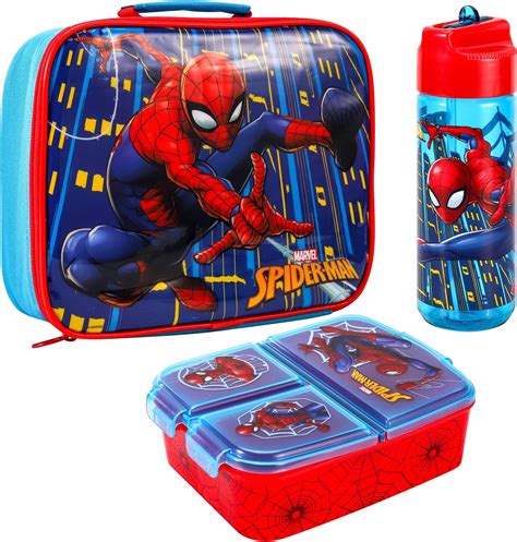 TDL Spiderman Lunch Bag Thermal Insulated Lunch Box Superhero Marvel ...
