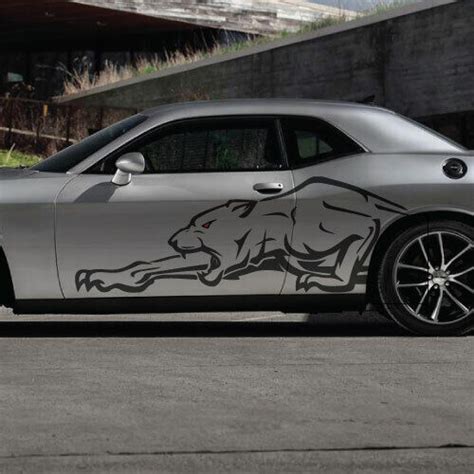 Buy Big Cat Hunting Vinyl Decal Vehicle Graphic Side Fits Dodge ...