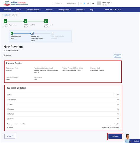 Create Challan Form (CRN) User Manual | Income Tax Department