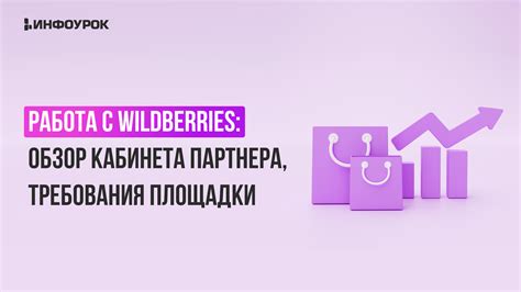 Видеолекция Работа с Wildberries: обзор кабинета партнера, требования ...