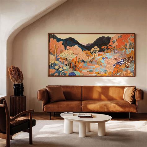 Abstract Landscape Canvas Print: Minimalist Wide Format Artwork - Etsy