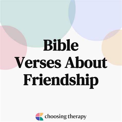 Friendship Bible Verses