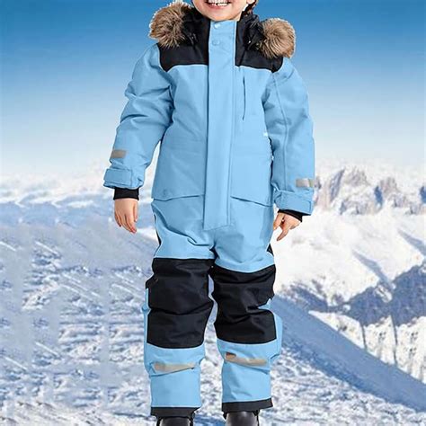 One Piece Snowsuit Toddler Snow Suit for Kids Girls Boys Ski Suits ...