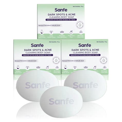 Dark Spots & Acne Clearing Body Soap - Pack of 3 – Sanfe