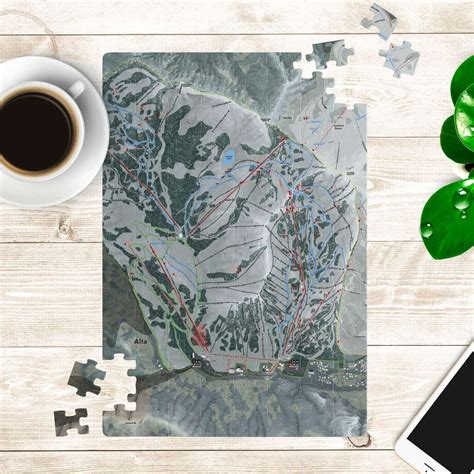 Alta, Utah Ski Resort Map Puzzle - Powderaddicts