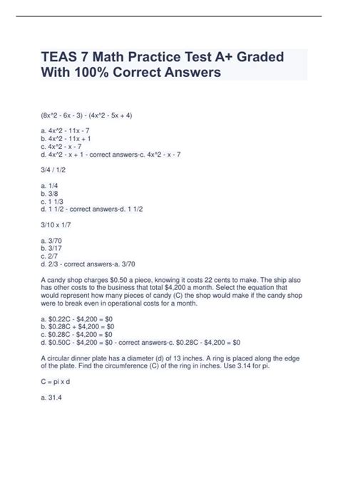 Teas Math Problems 的图像结果