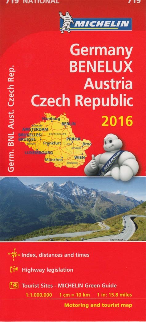 Buy Michelin Maps: Michelin map 719 Germany-Benelux-Austria-Czech ...