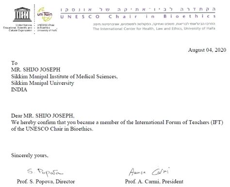 UNESCO Chair in Bioethics « Academy Publisher