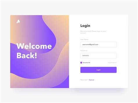 sign up and login UI template for Android and iOS by Duski saad hrp on ...