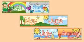 Months of the Year on Train Romanian Translation-Romanian-translation