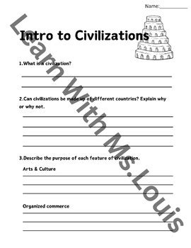 Image result for Civilization Process 1st Grade