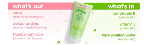 Simple Skincare Facial Wash, Soothing Facial Toner & Hydrating Light ...