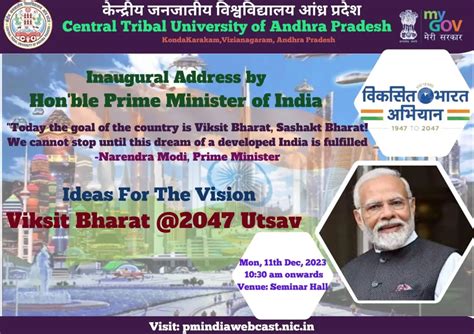 VIKSIT BHARAT@2047: VOICE OF YOUTH – Central Tribal University of ...