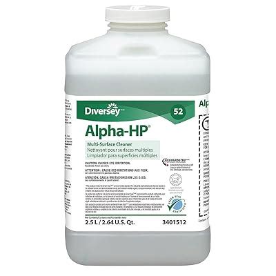 Buy Diversey 3401512 Alpha HP Surface Cleaner, Pro-Strength Hydrogen ...