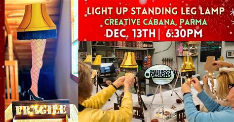 Light up Leg Lamp Paint Party | Creative Cabana, 6170 Broadview Rd ...
