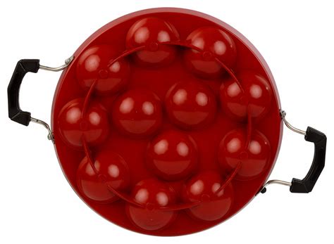 Buy AMPG 12-Cavities Appam Patra with Stainless Steel Lid, 230 mm ...