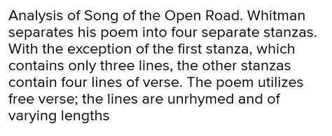 Pick out line in this poem is paradox in the poem of song of the open ...