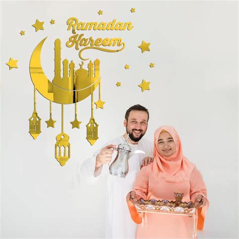 Haoser Ramadan Kareem Stickers Decor Wall Eid Mubarak Room Decorations ...