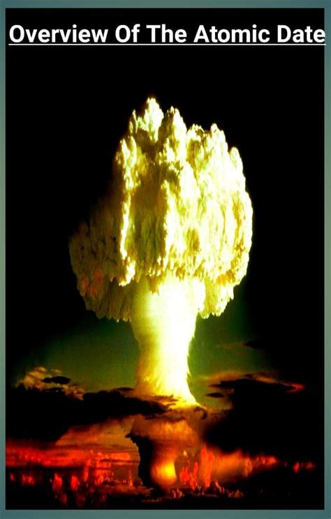 Overview Of The Atomic Date: The history structure database and theory ...