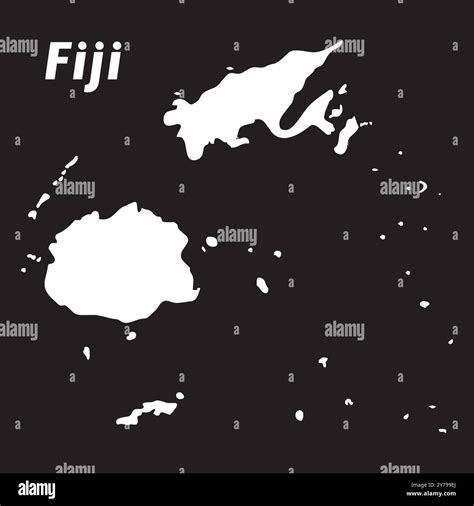 map of fiji island vector illustration design Stock Vector Image & Art - Alamy