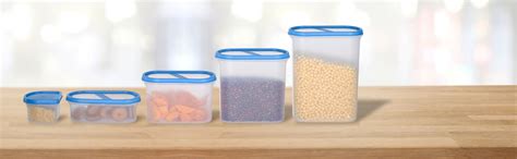 Buy SIMPARTE Plastic Kitchen Organiser with Lids Air-Tight Container ...