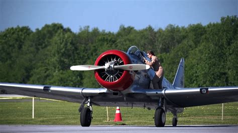 WWII aircraft on display at Johnstown airport as part of history tour