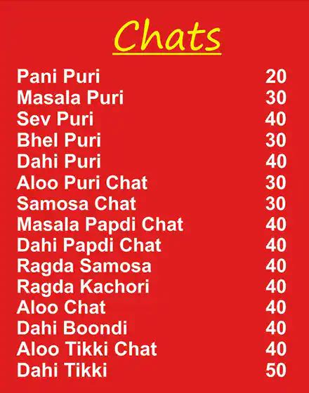 Menu at Flavors, Bengaluru, 2HFR+5WW